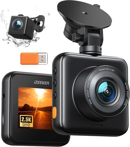 Dash cam dual front and - cam, 2.5k