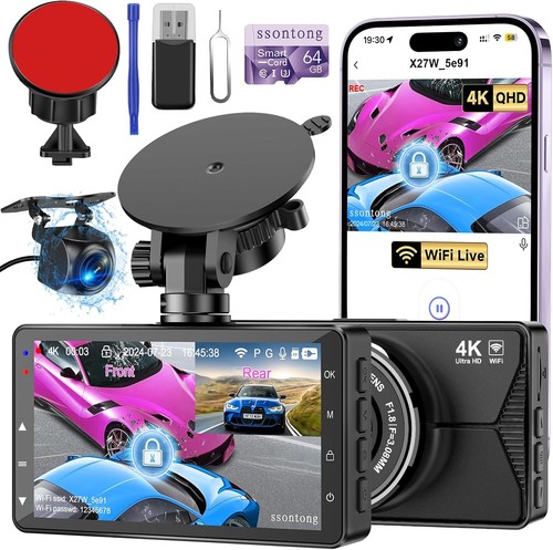 Front 1080p rear dash - 4k,
