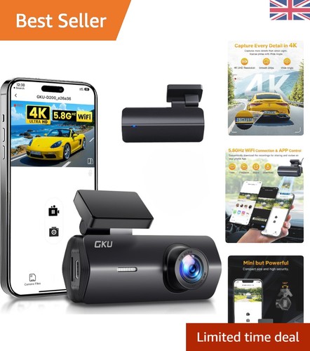 Dash cam front 8ghz wifi - 4k, front,