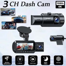 TOGURD Triple Dash Cam GPS 4K