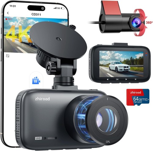 Dash cam front and - 4k, rear
