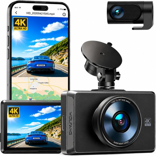 Dash cam front - cam, rear