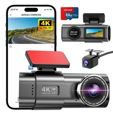 4K Dash Cam Front and Rear