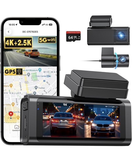 Dual dash cam front - dual,