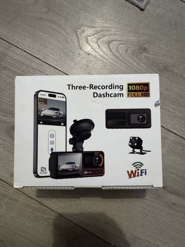 Three recording dashcam - dashcam, 1080p