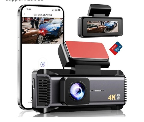 Dash cam front - 4k, front,