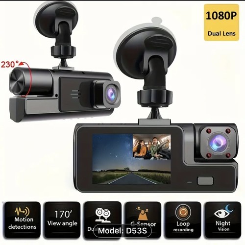 Dash cam with dual - cam,