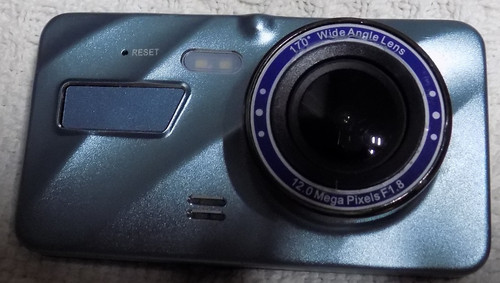Blue dash cam car - car, driving